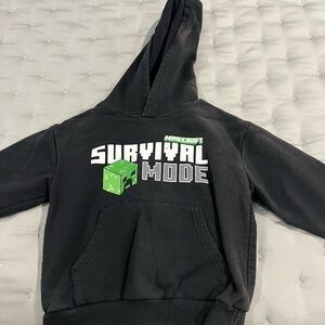 Minecraft Black Hoodie for Kids